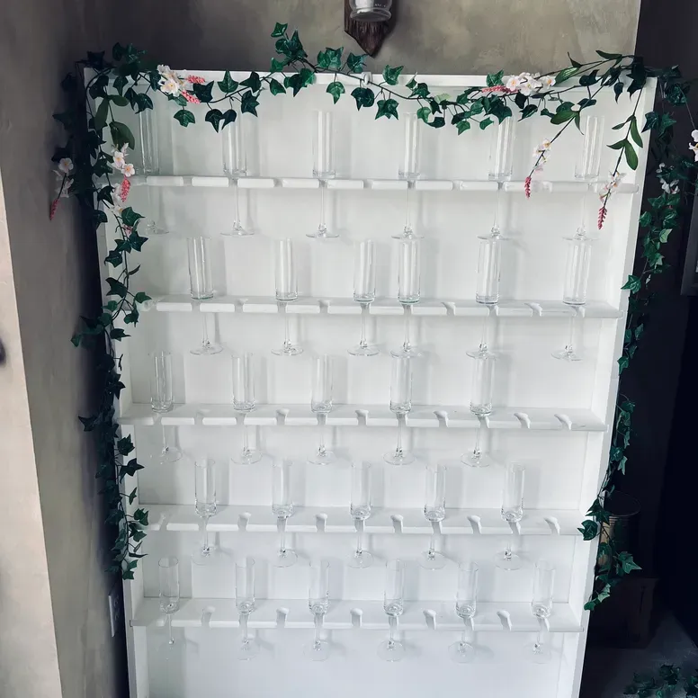 Champagne Flute Wall