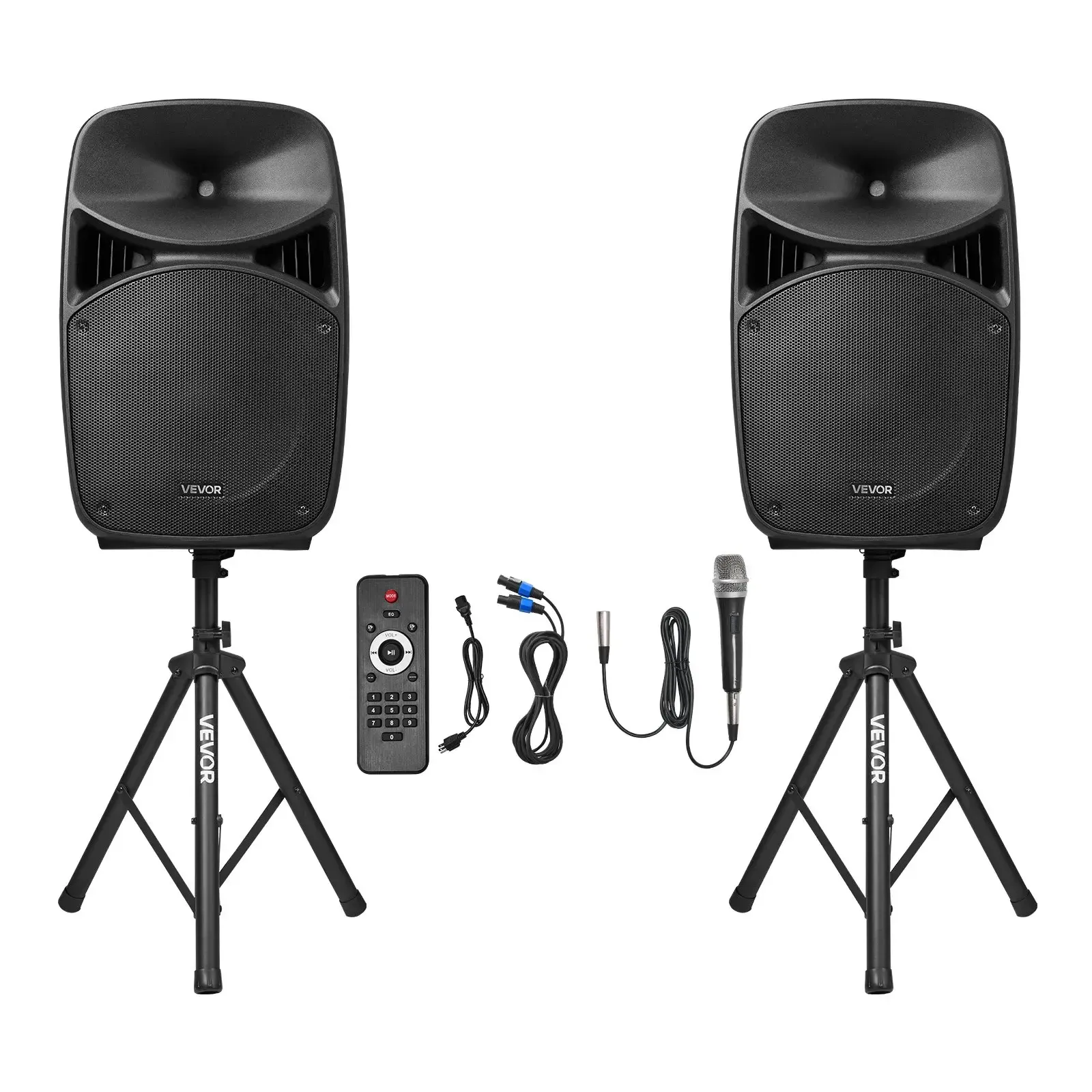 2000W Portable PA System with Mixer & Bluetooth