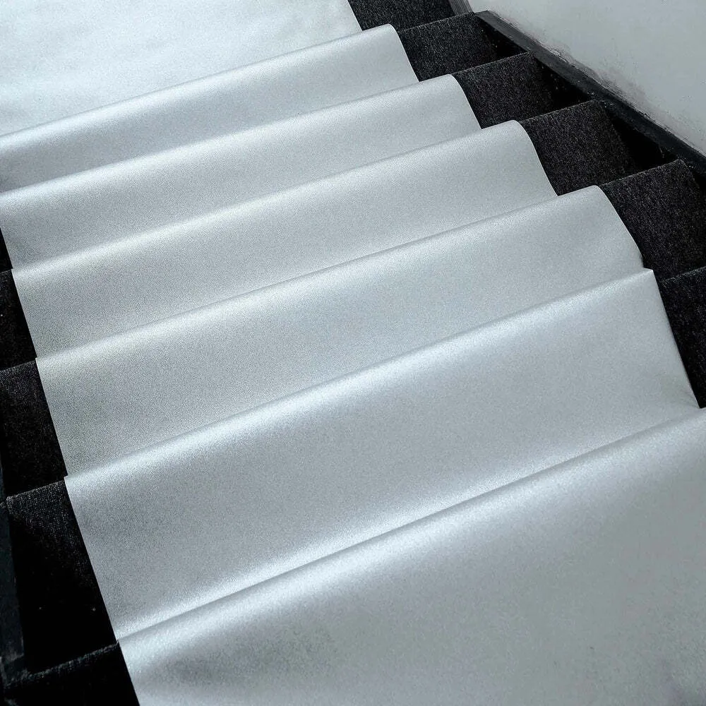 Silver Sparkle Glitter Aisle Runner