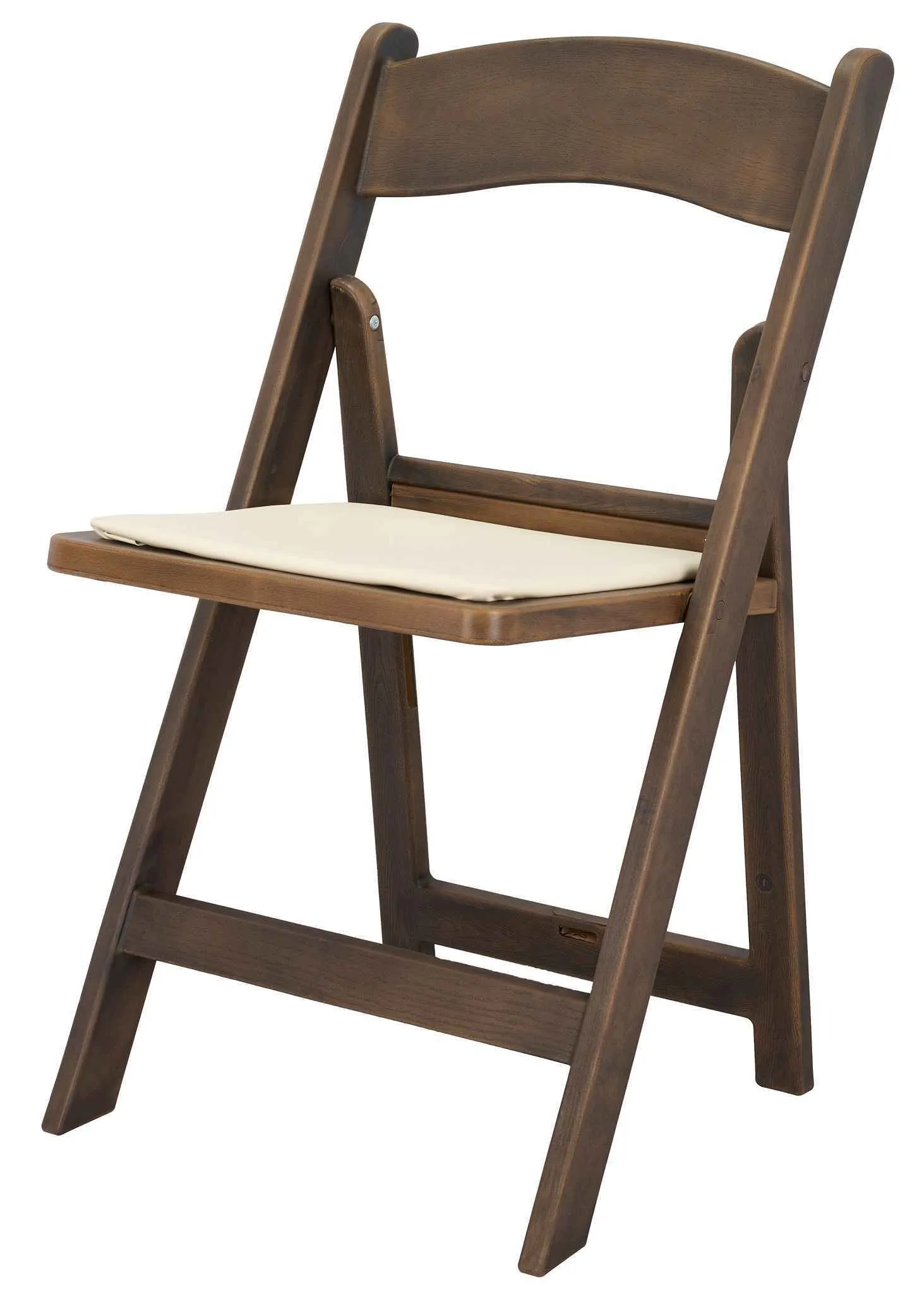 Wood Grain Padded Garden Chair