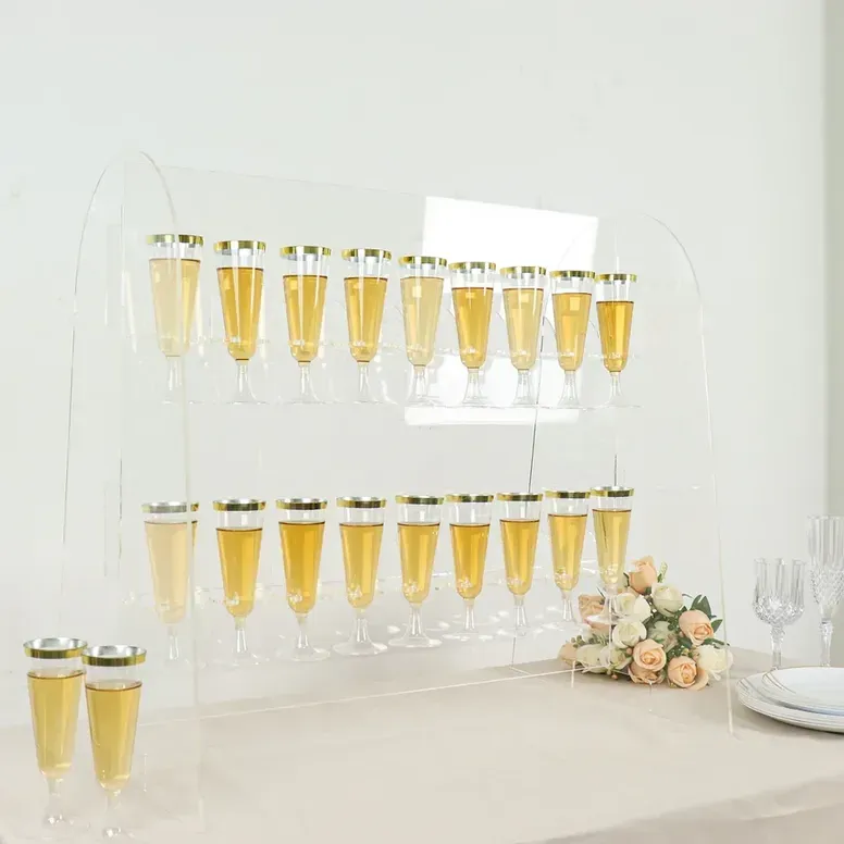 Clear 2 Tier Stemware Rack
