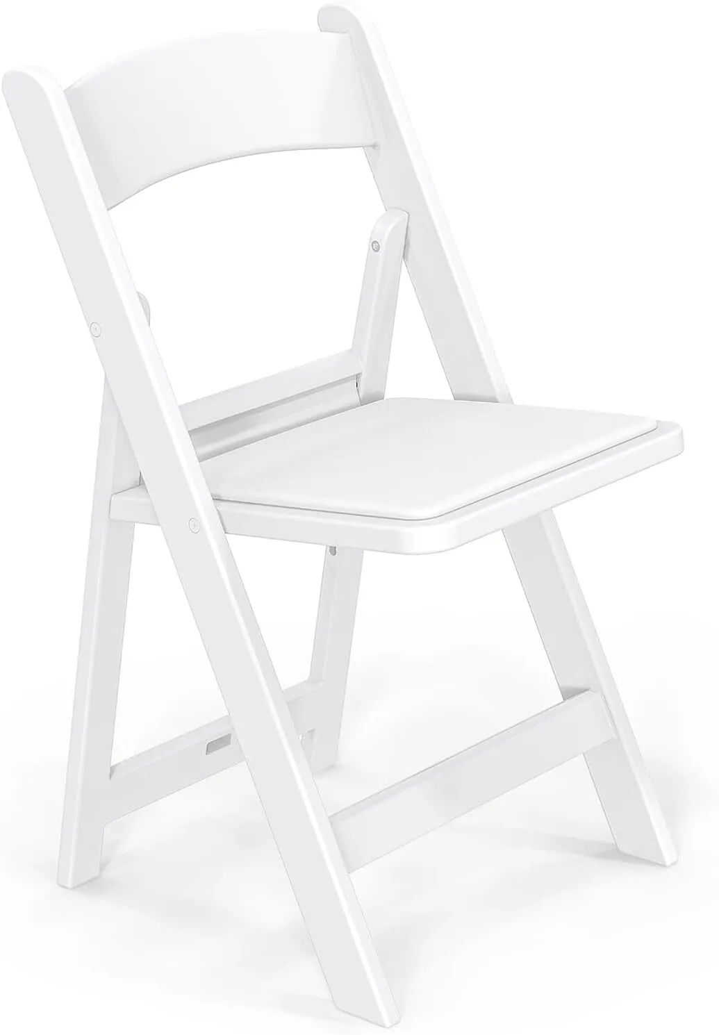 Premium White Padded Resin Garden Chair