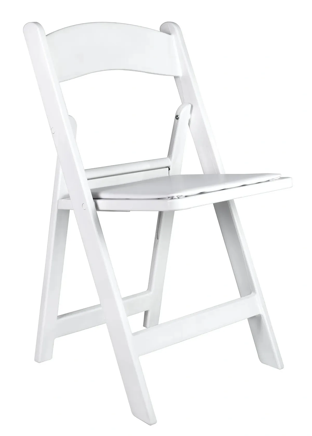 Premium White Padded Resin Garden Chair