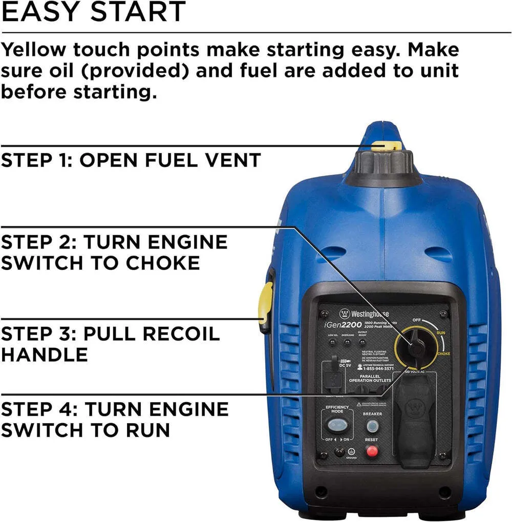 Westinghouse 1800W Portable Generator