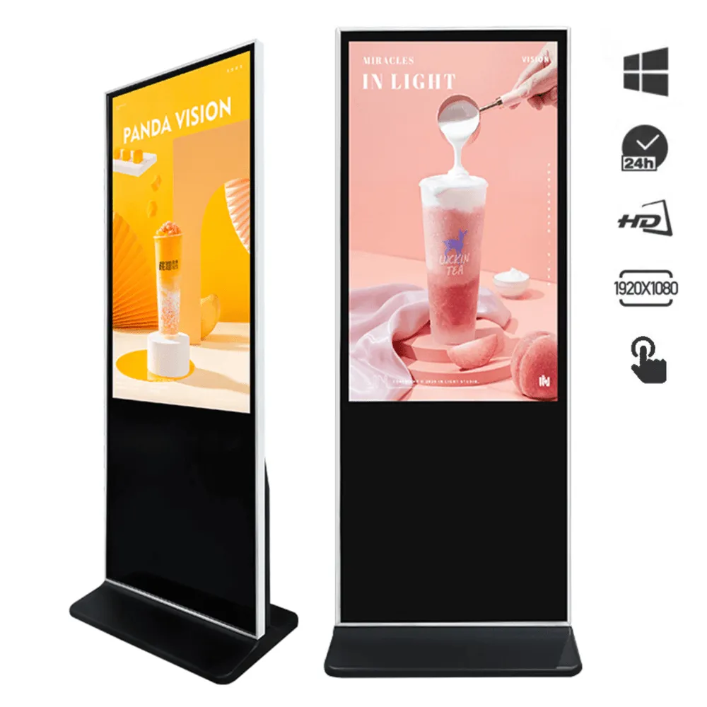Totem Digital HWP65 Indoor Display LCD 65" Touchscreen Full HD Ultra Slim com Windows 10