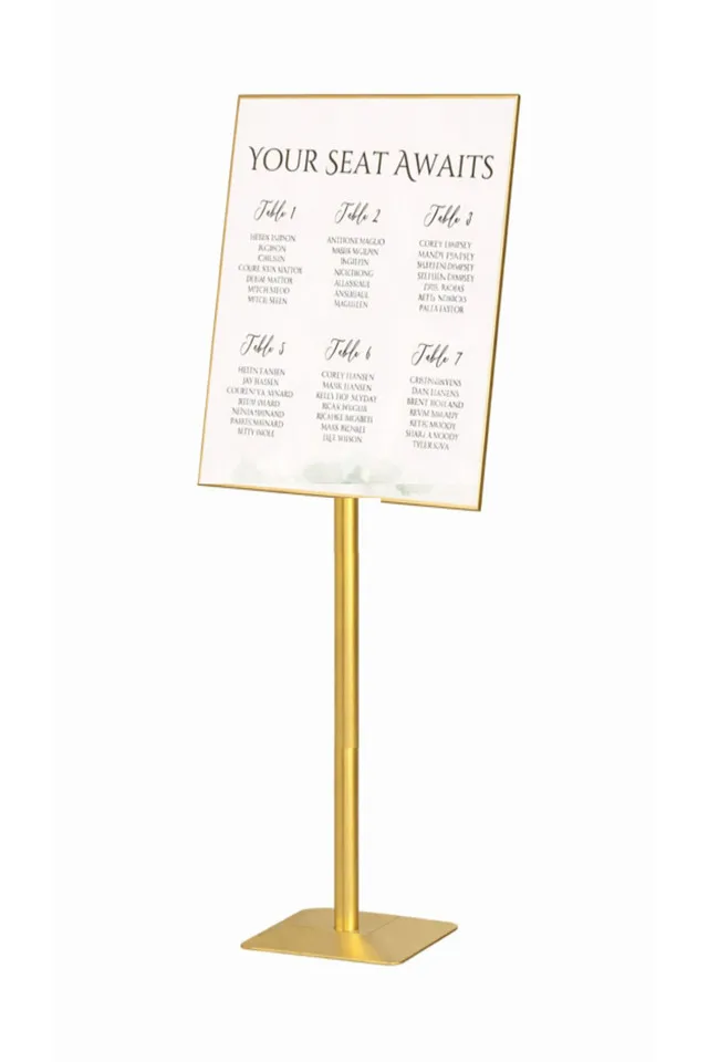 Welcome Stand - A2 - Gold