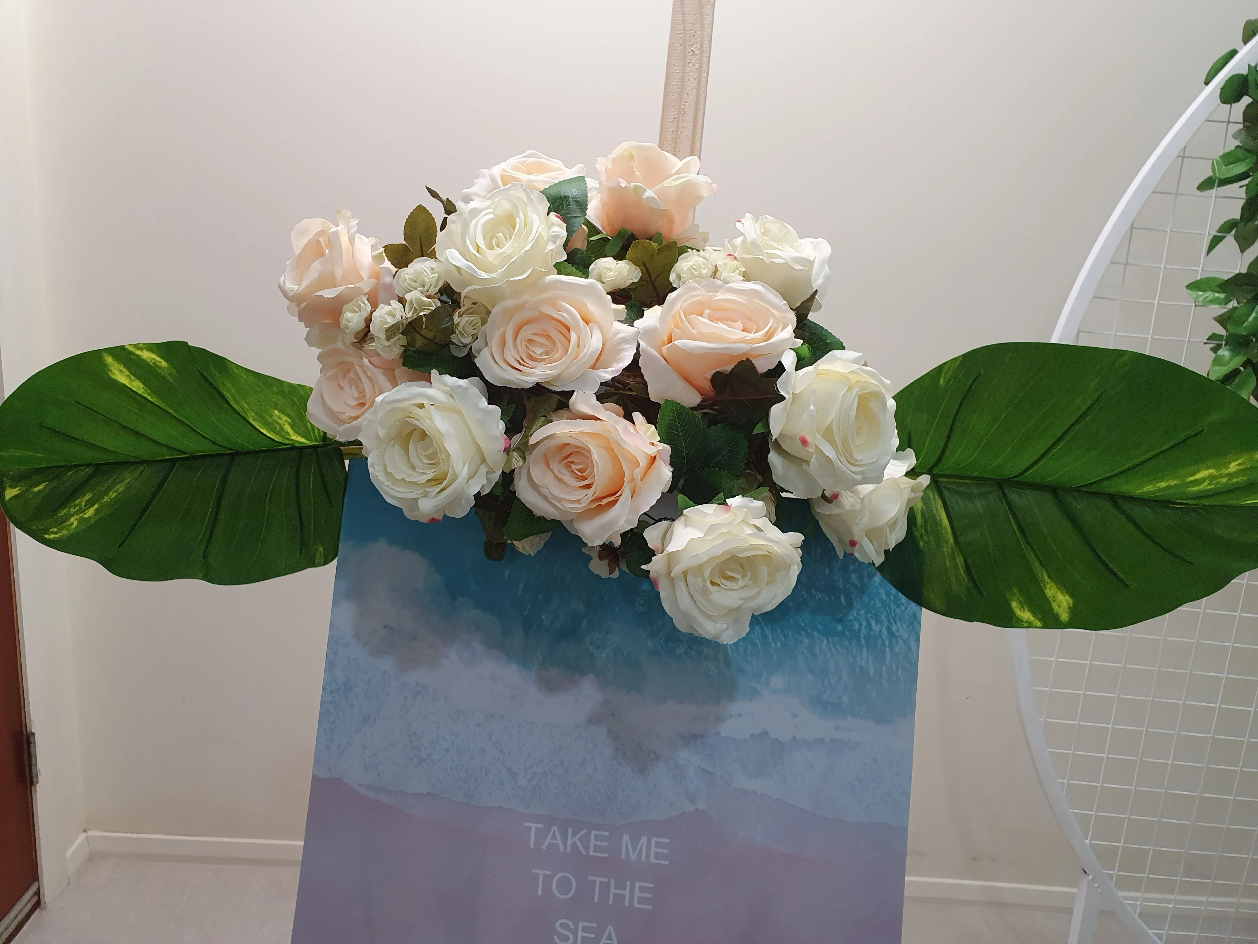 Artificial Flower with Big Leaves