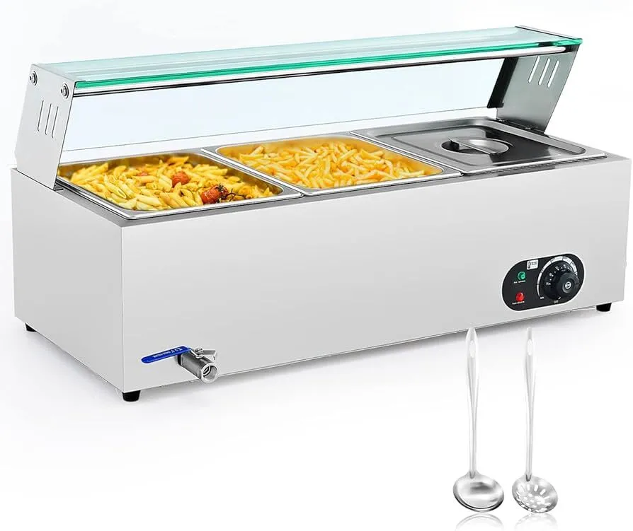 Food Warmers/Bain Maries/Serving Stations - 3 Tray