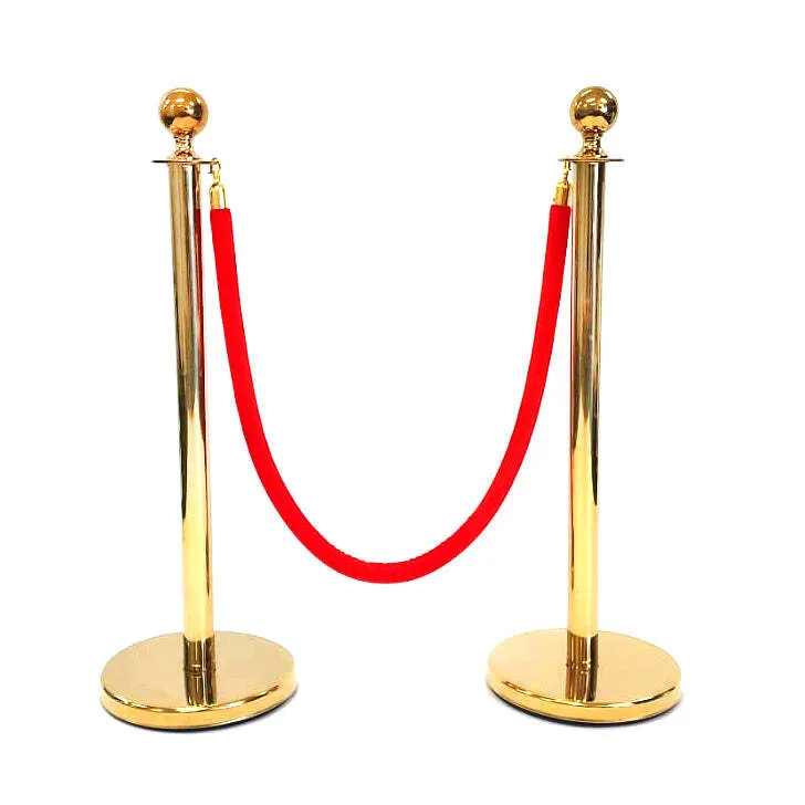 Bollards and Velvet Ropes - Gold