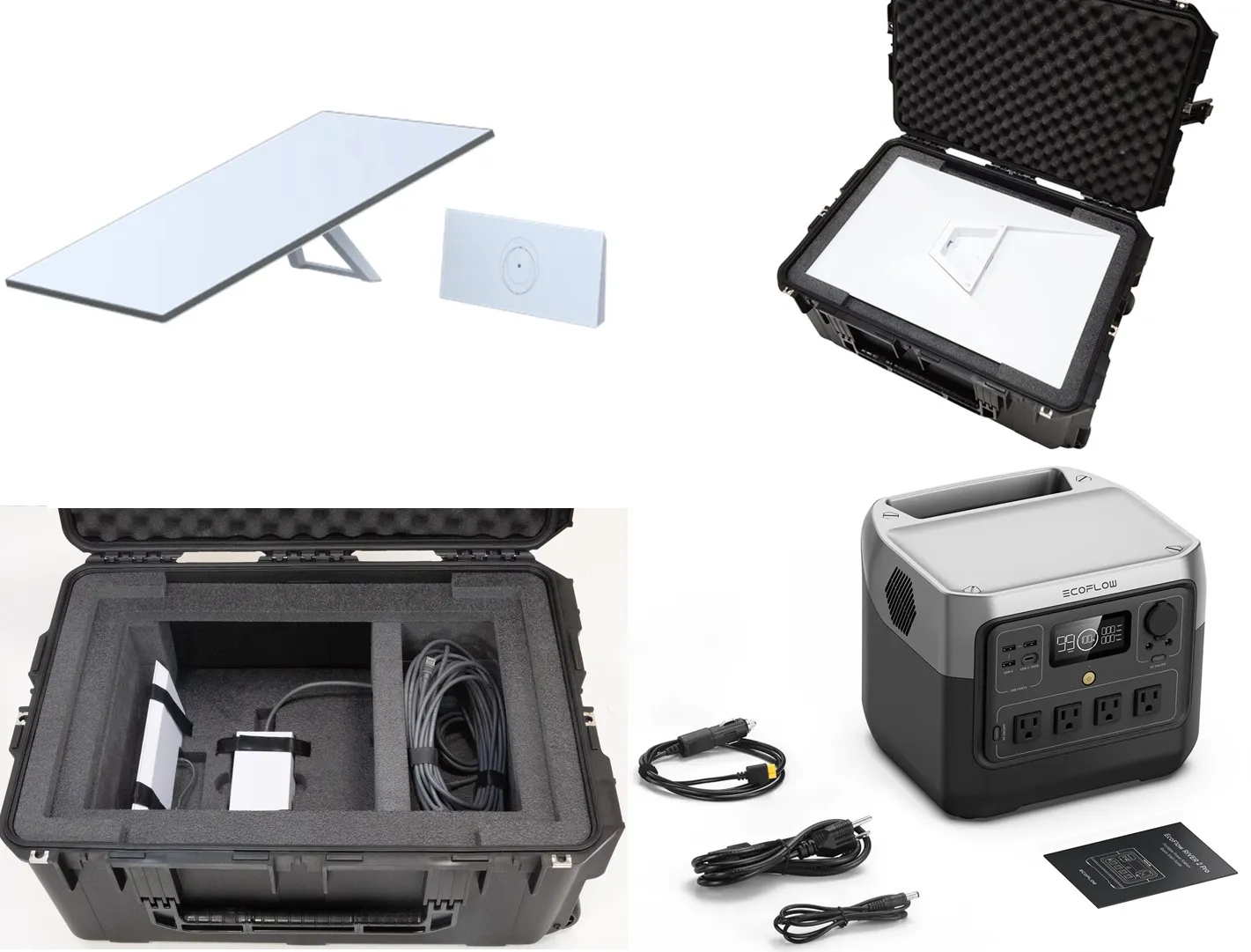 Starlink Rentals Los Angeles - Package with EcoFlow River 2 Pro Battery