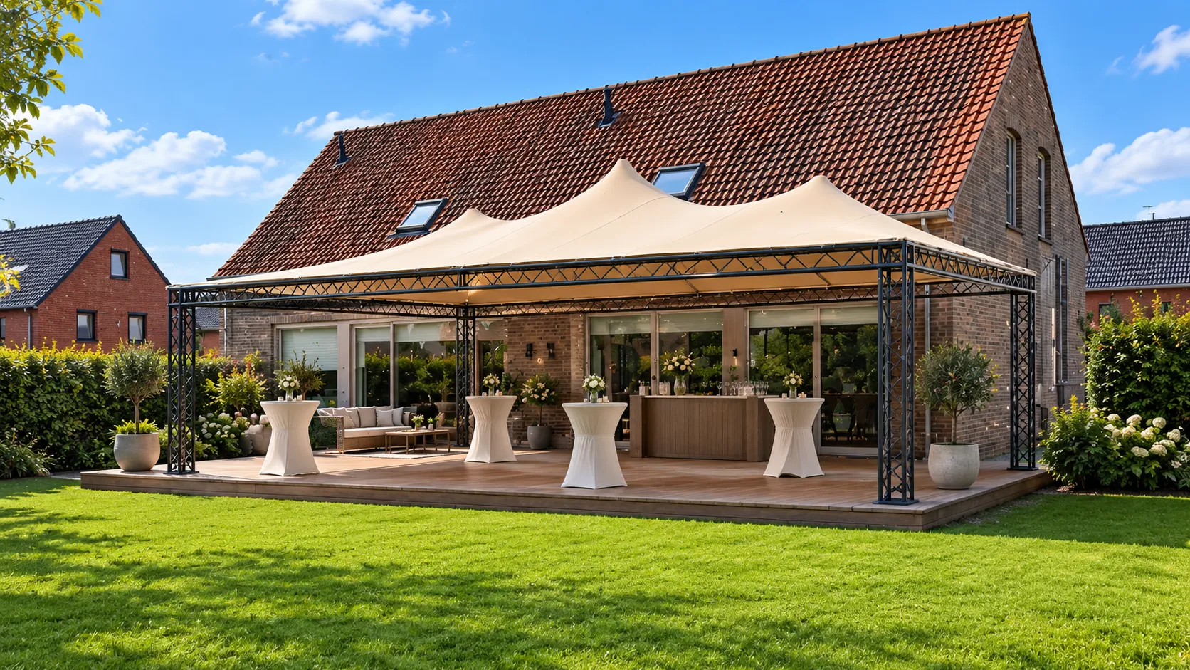 Stretchtent op Truss