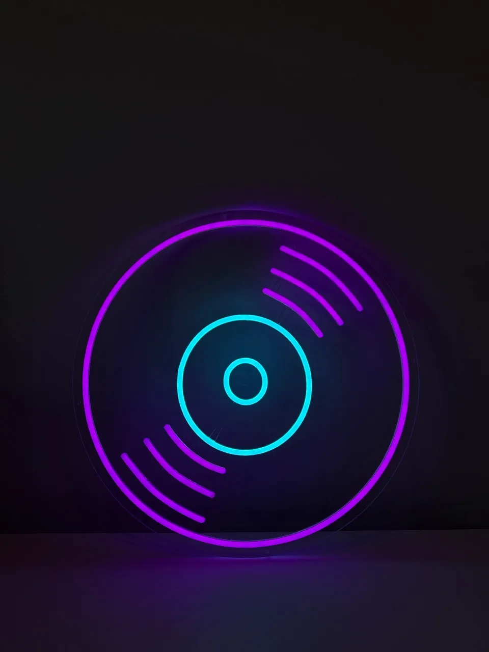 LED Neon Vinyl Plaat