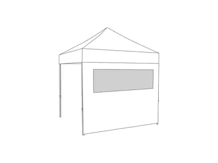Vouw tent zijwand