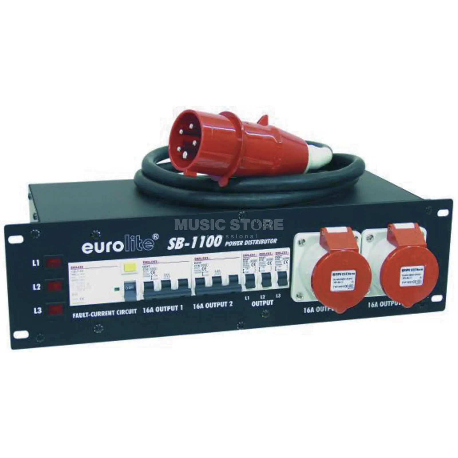  Jõuvoolu kilp EUROLITE SB-1100 32A-2x16A