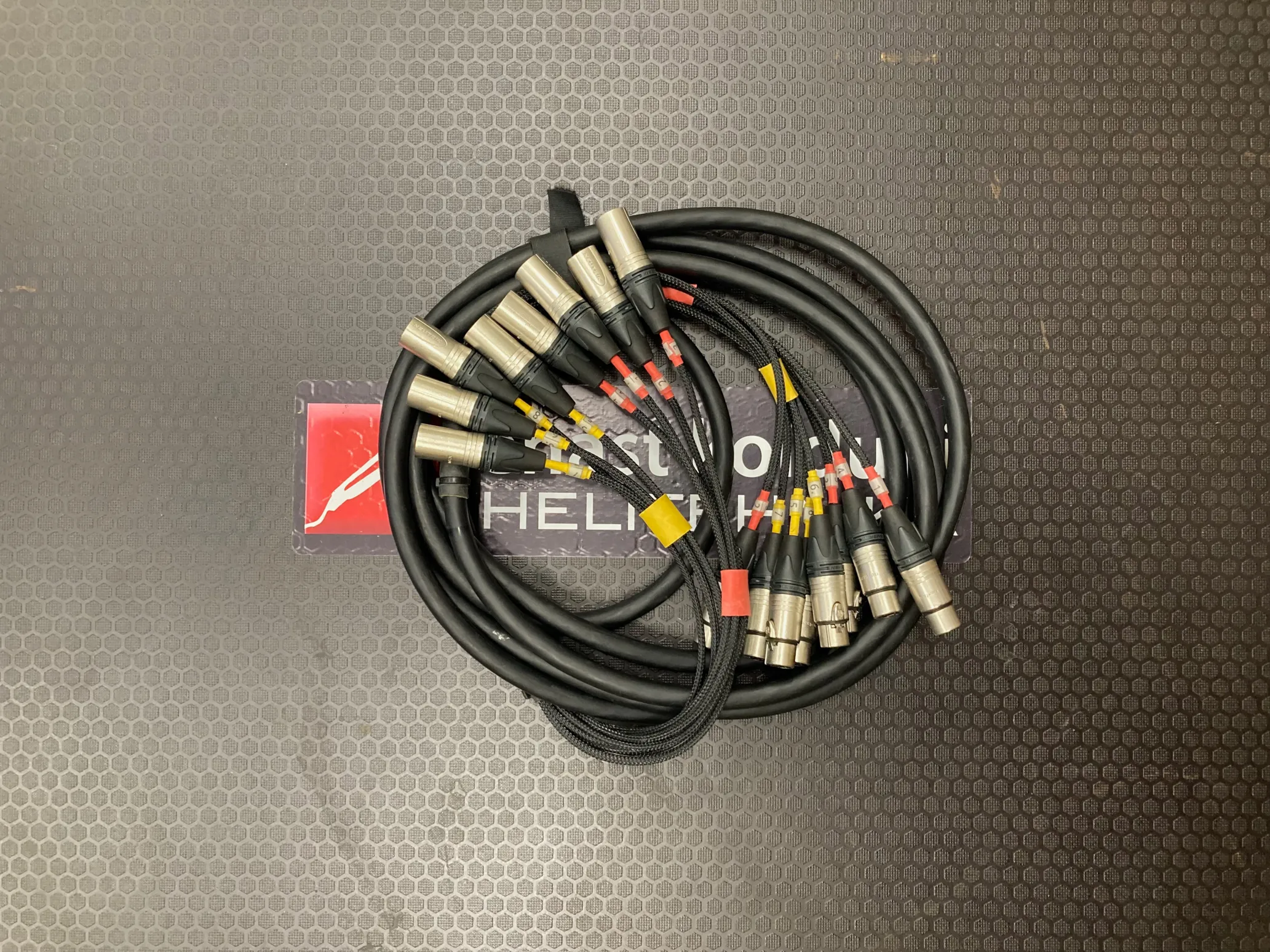 XLR 8x snake 5m lavamagistraal