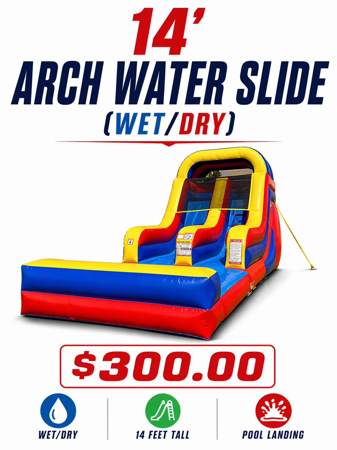 14' ARCH WATER SLIDE