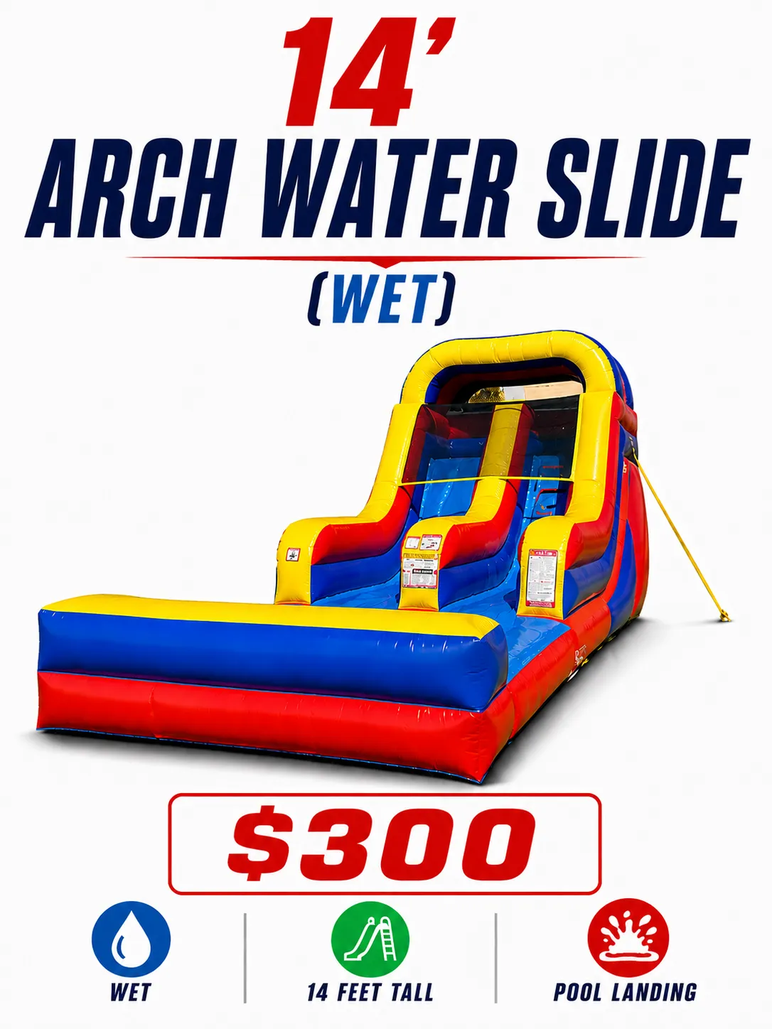14' ARCH WATER SLIDE