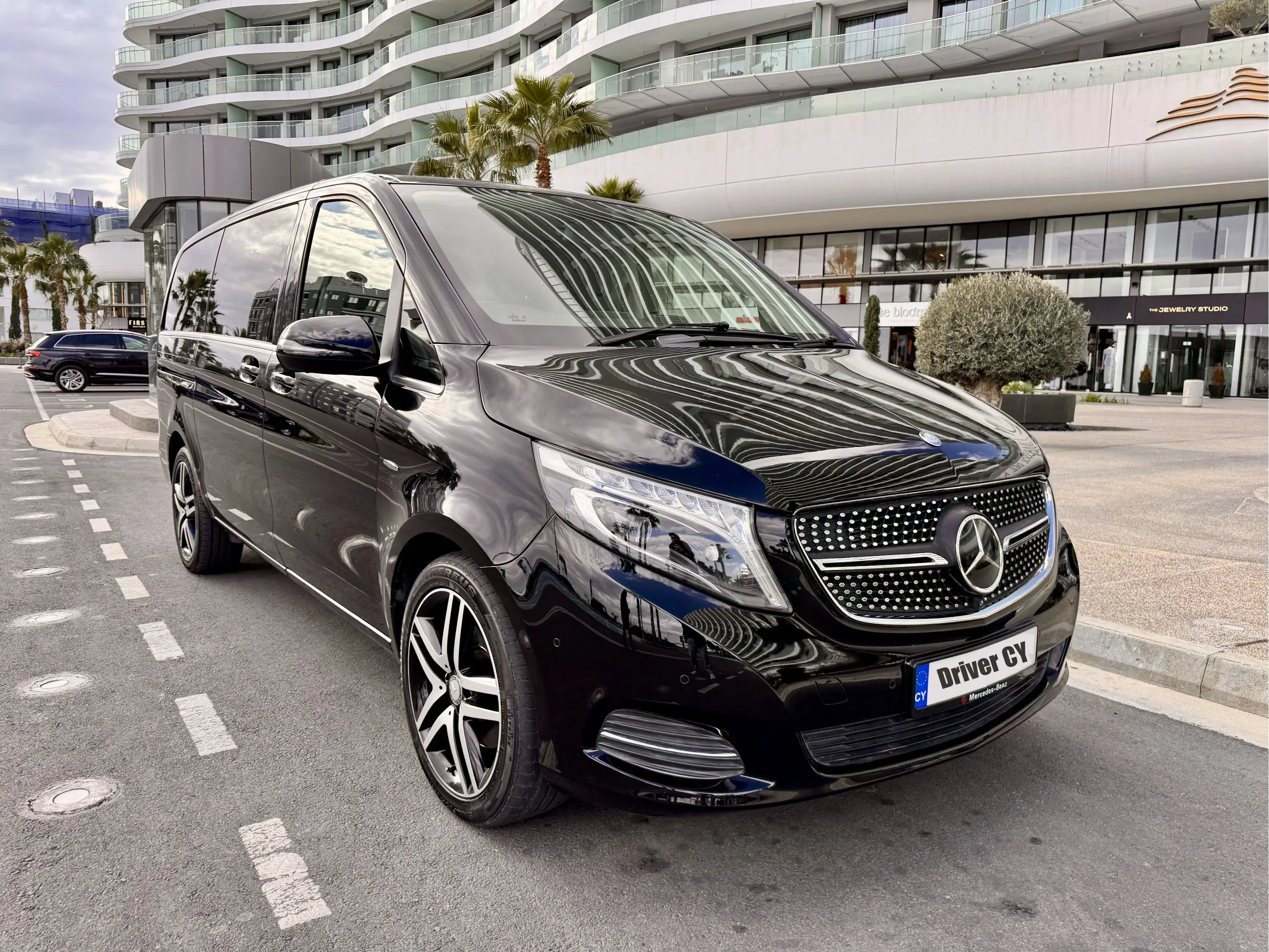 Driver with Mercedes V-Class