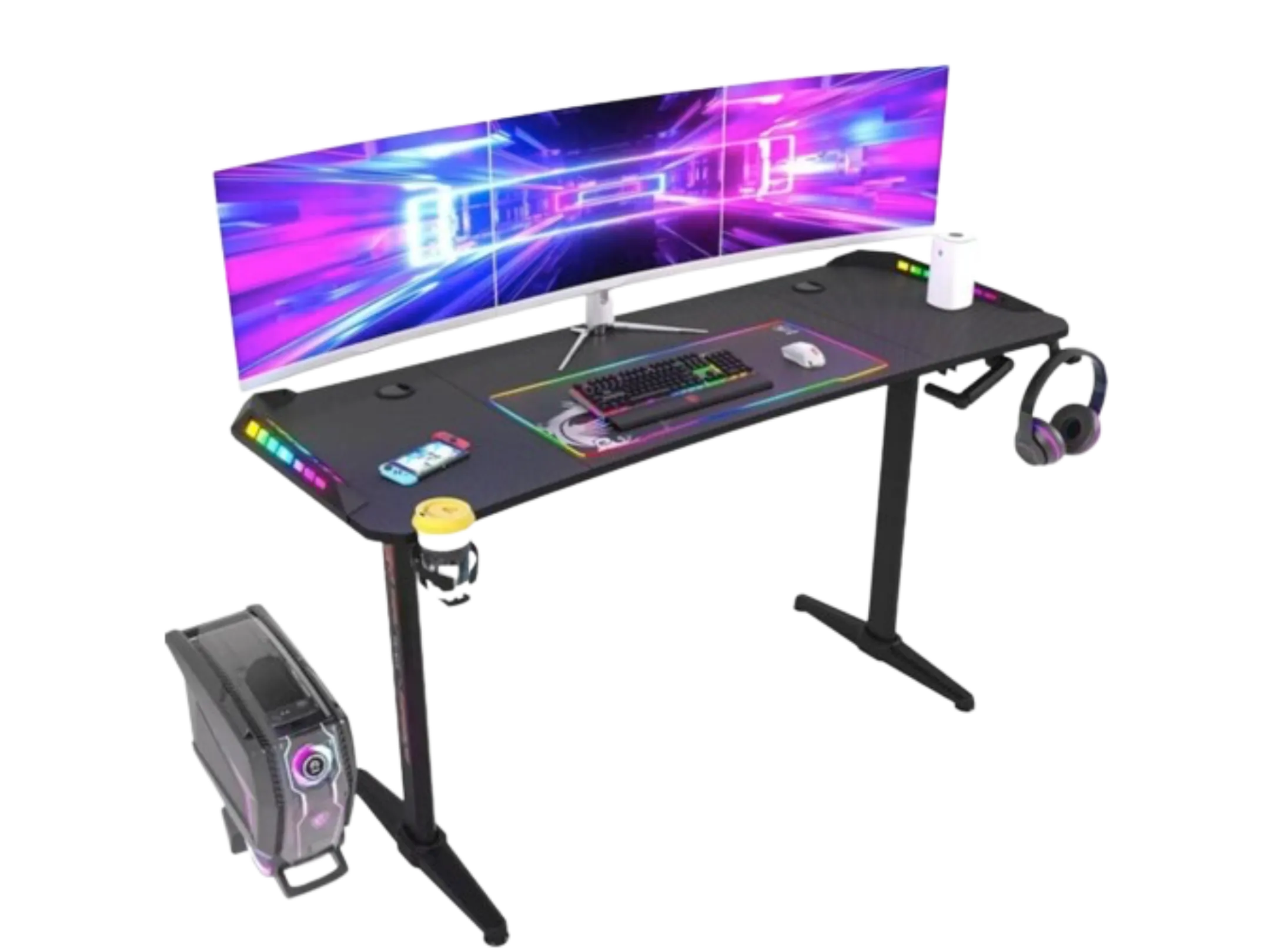 Ergonomic Height Adjustable Desk  (1.6 meter wide, electronic or manual)