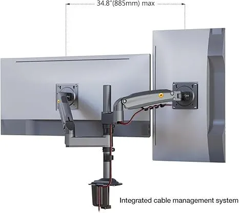 North Bayou Dual Monitor arms NB H180
