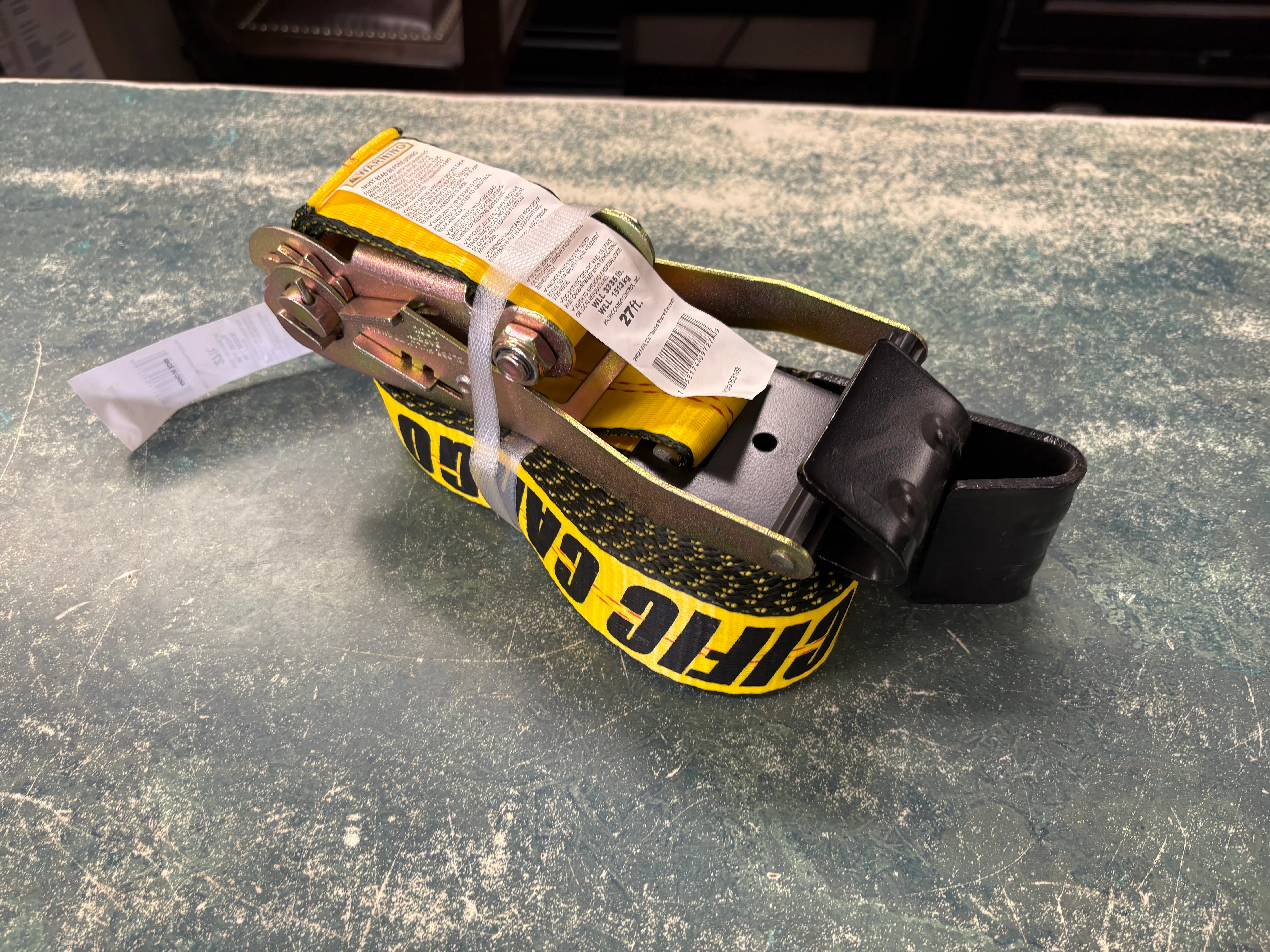 2" RACHET STRAP / FLAT HOOK / 3,335# RATING