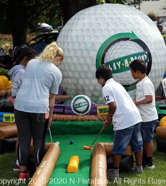 Par-Tee Putt™ Inflatable Golf Game Rental