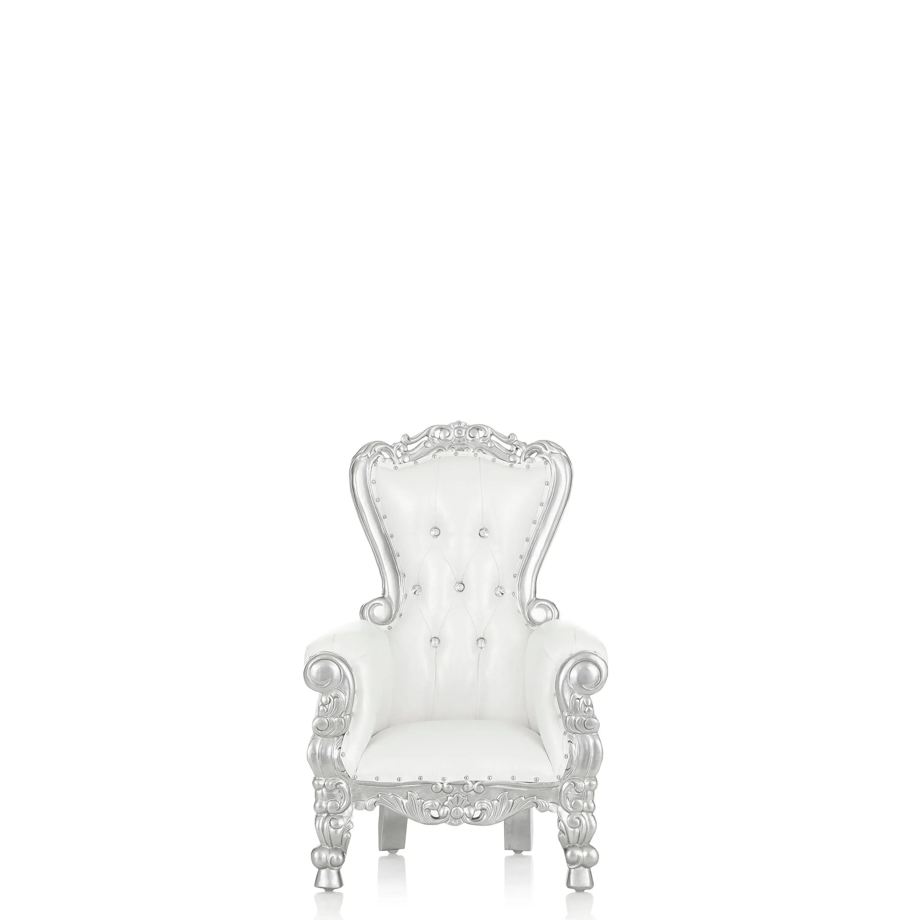Silver Royal Kid's Throne Chair