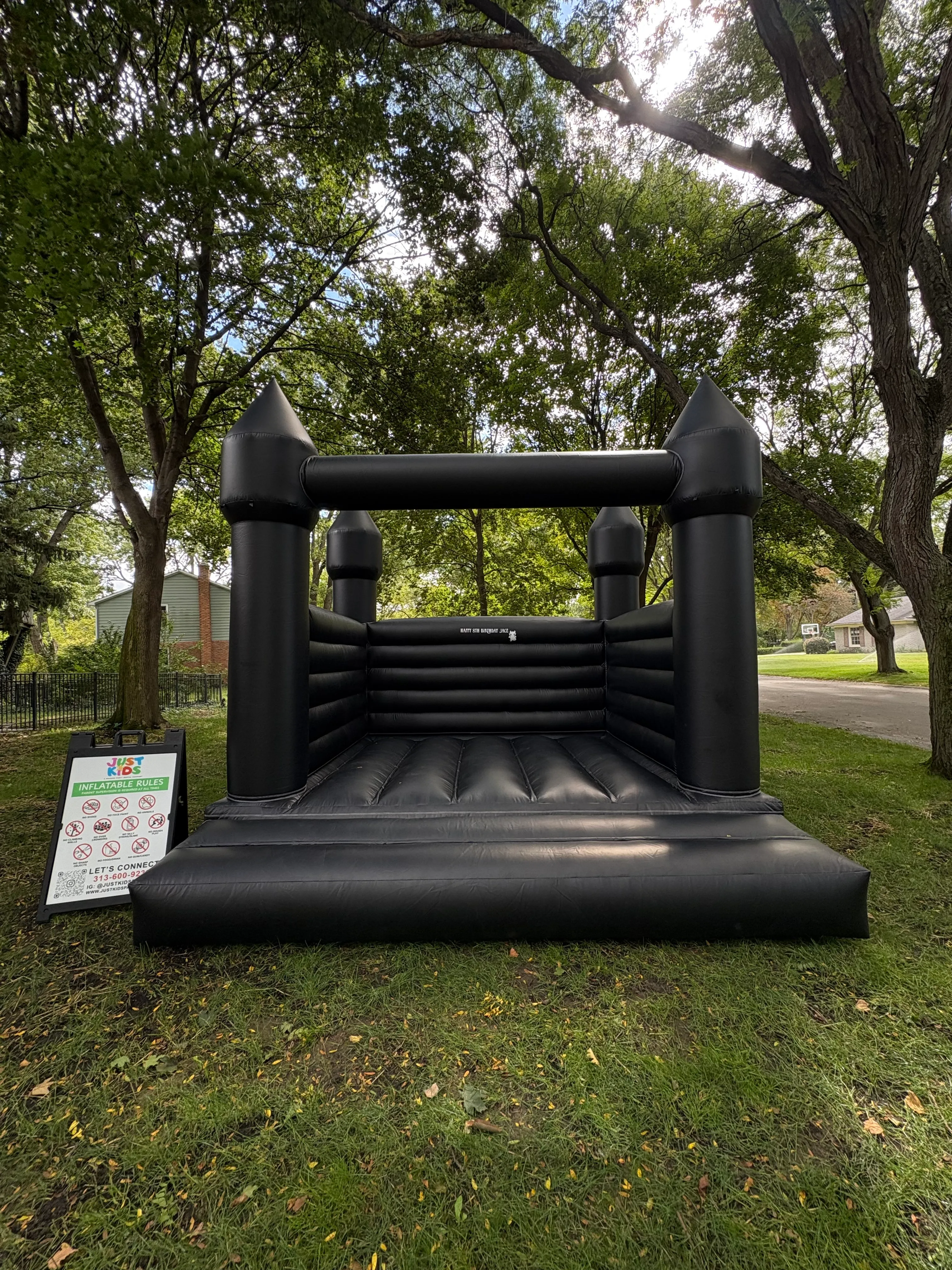 Black Inflatable Bounce House