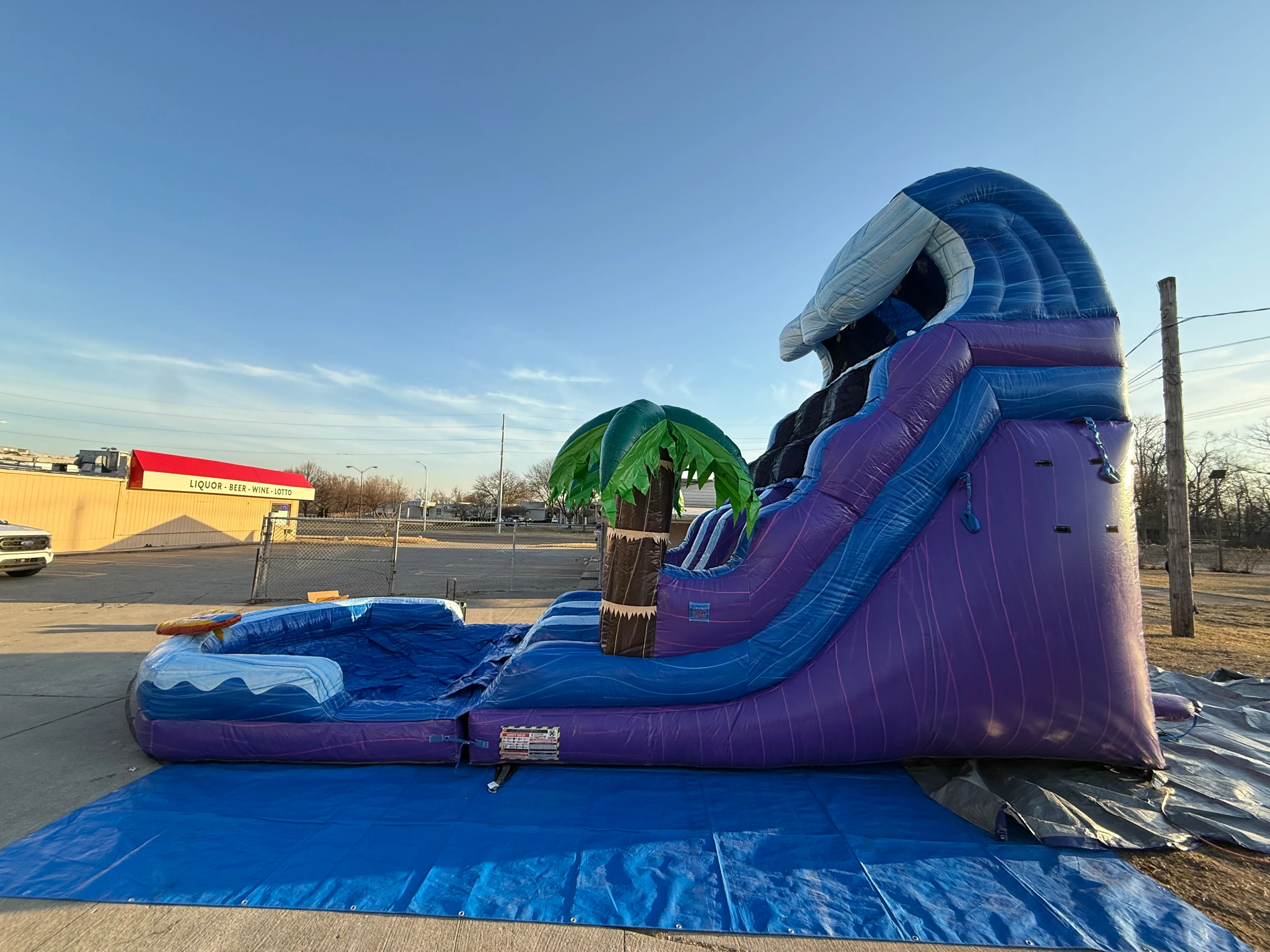 Tiki Island Dual Lane Slide