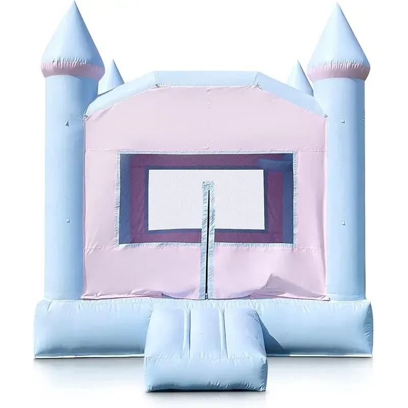 Pastel Pink & Blue Bounce House