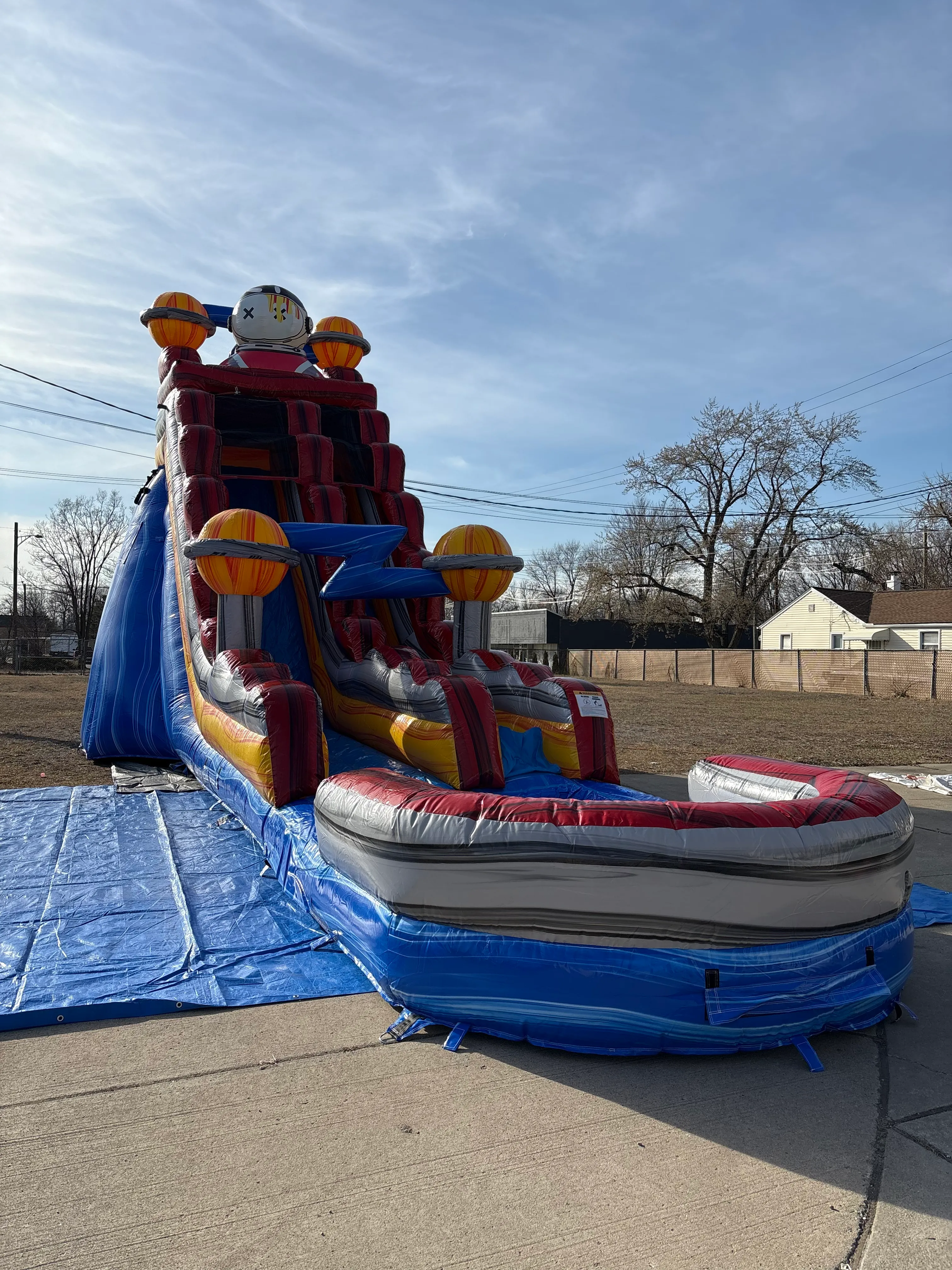 Astronaut Inflatable Slide 
