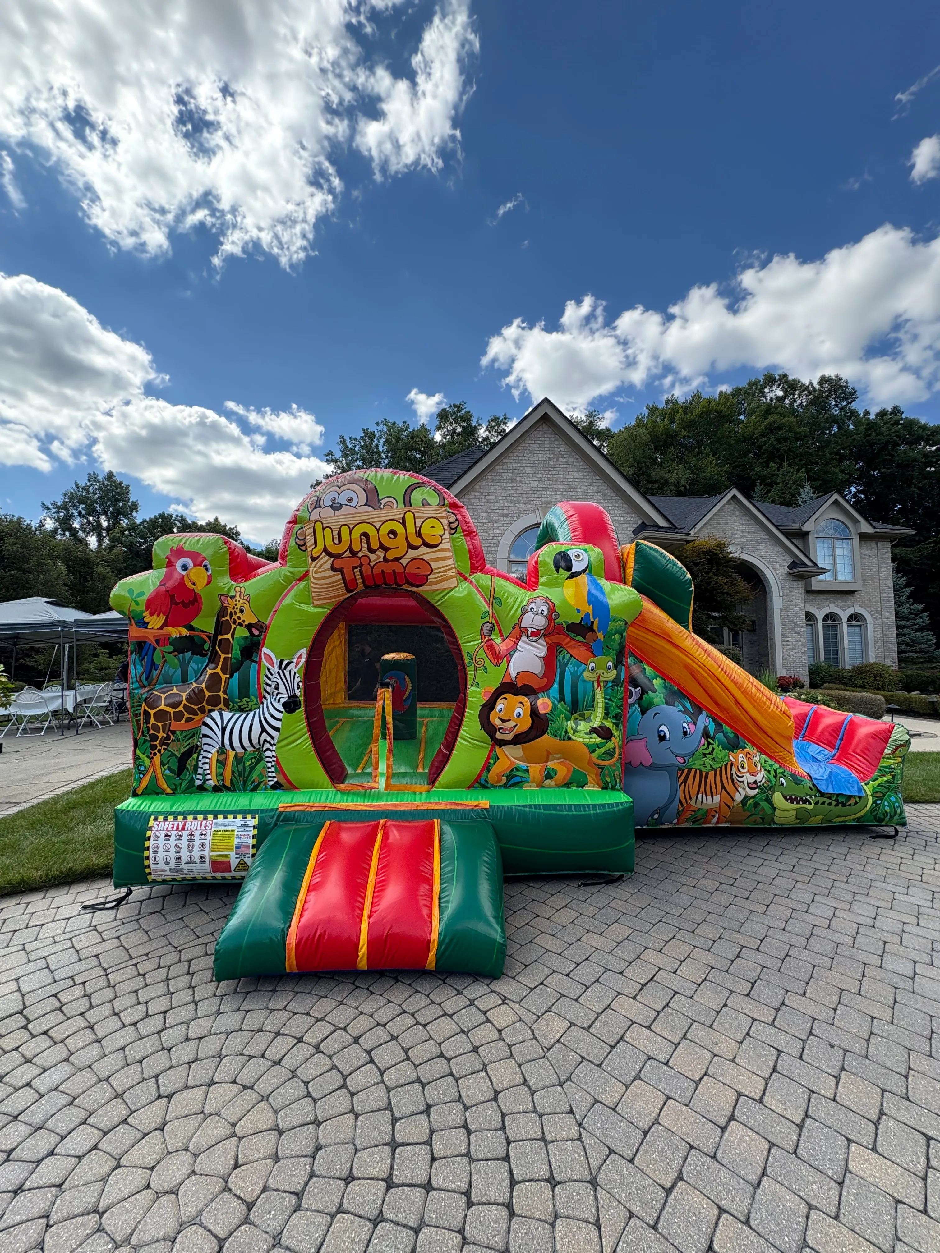 Wild One Jungle Combo Bounce House
