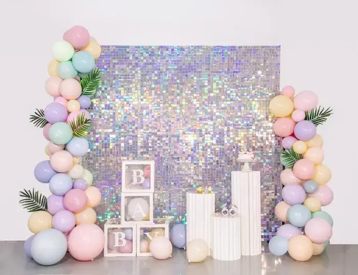 Iridescent Shimmer Wall Backdrop