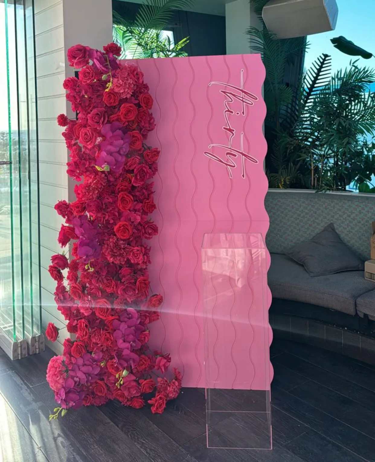 Large Hot Pink Flowers