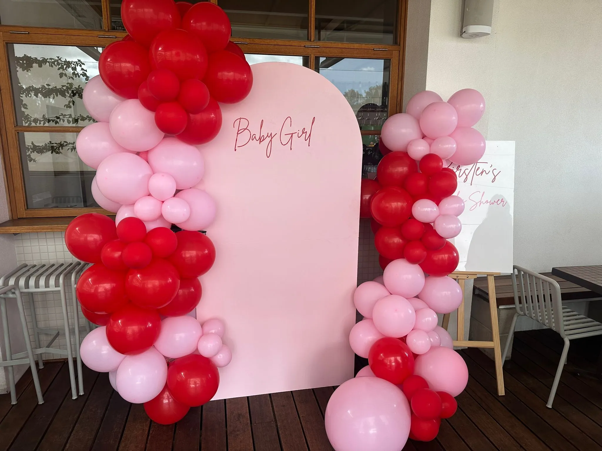 Light Pink Baby Shower Backdrop Package