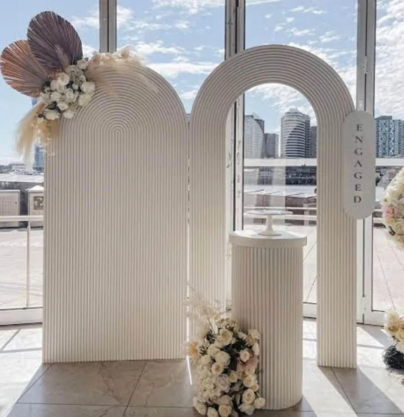 Beige Hollow Ripple and Ripple Arch Set (Delivery Item)