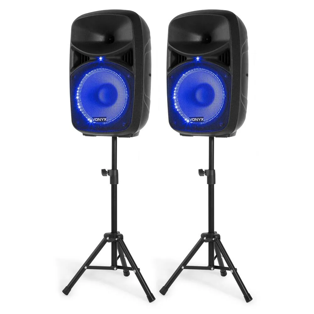 Powered Party Speakers Pair