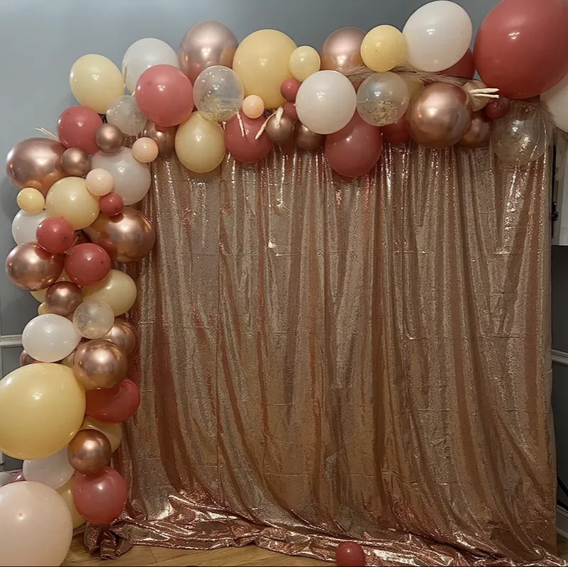 Rose Gold Sequin Backdrop