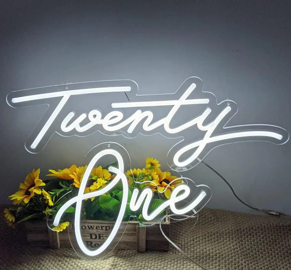 Twenty One Neon Sign
