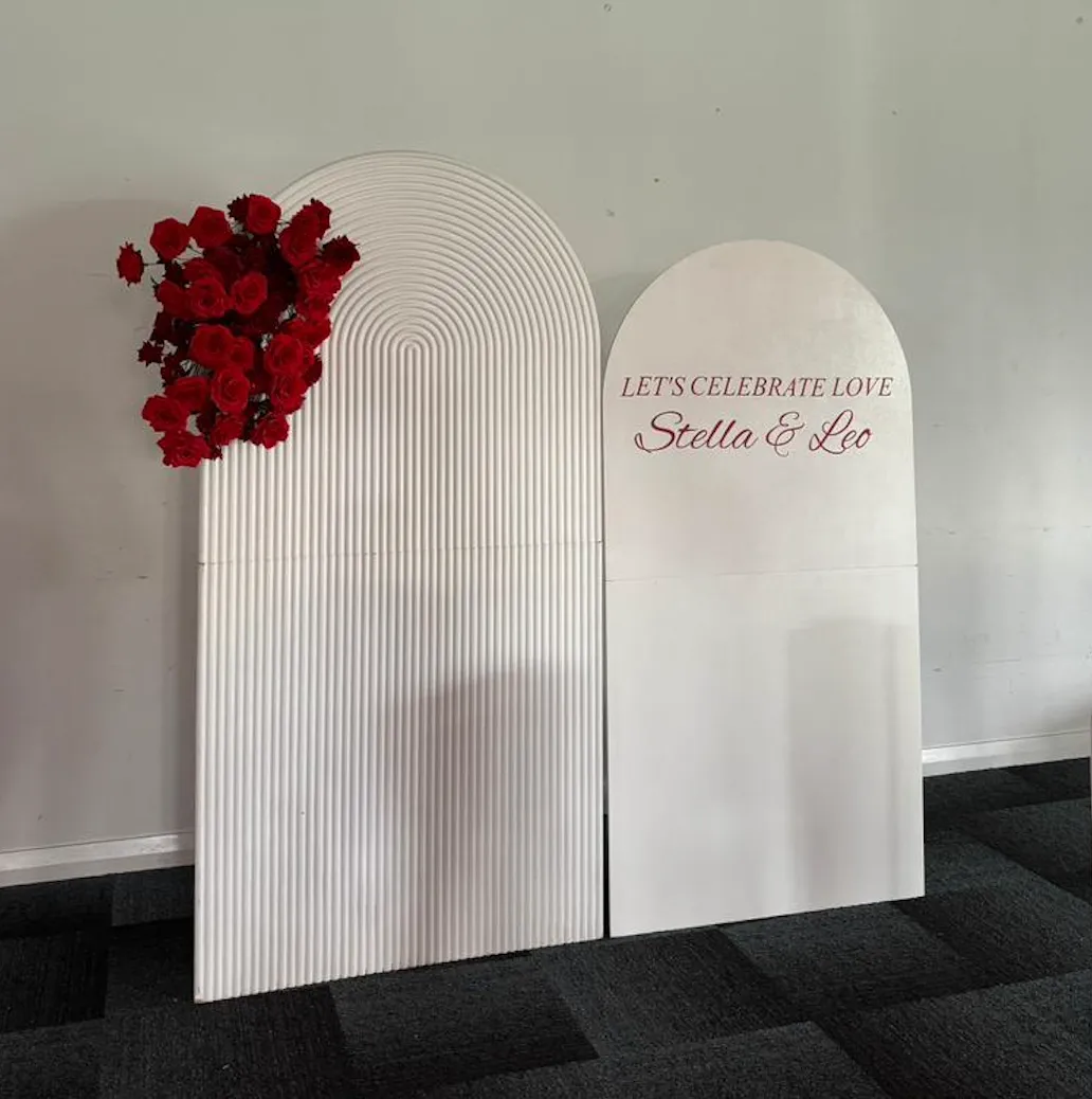 White Ripple and Plain Arch Set (Delivery Item)