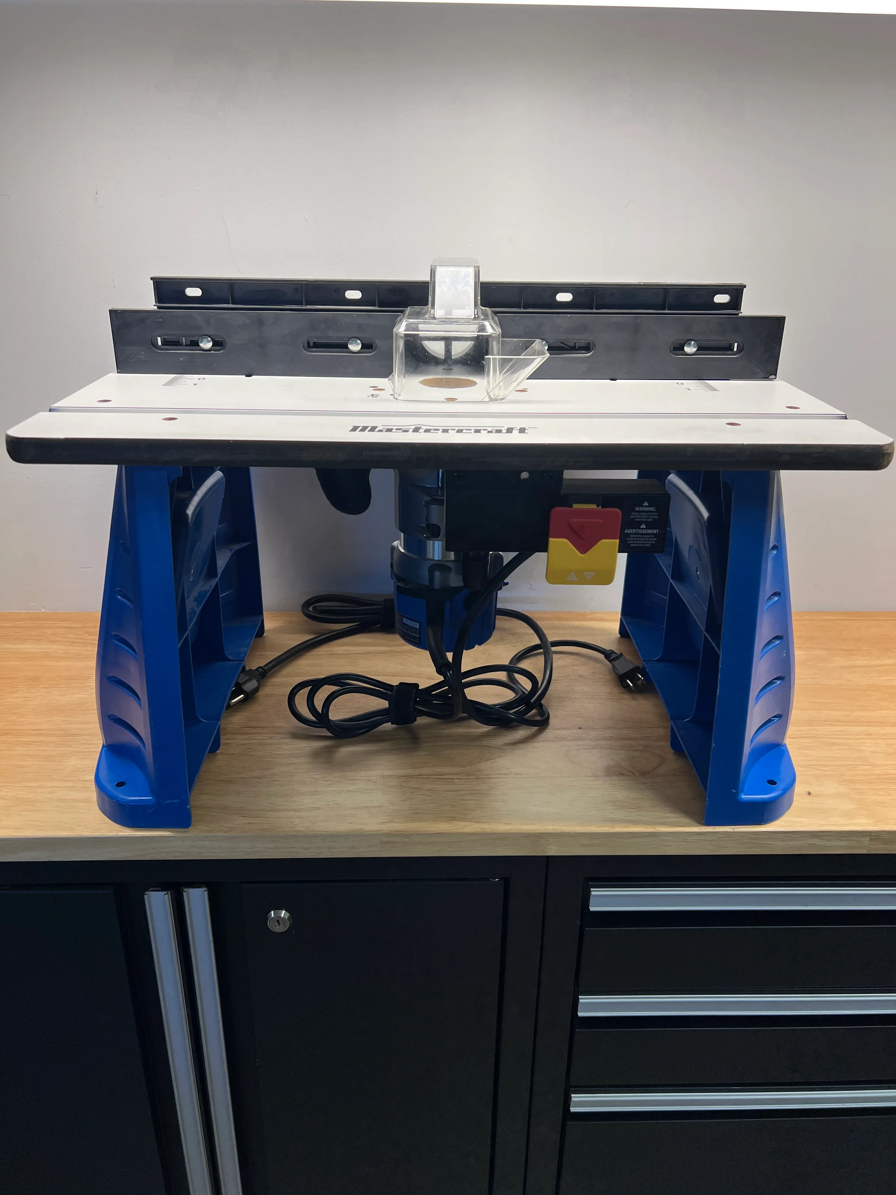 Mastercraft Corded 1¾HP Fixed Base Router + Router Table