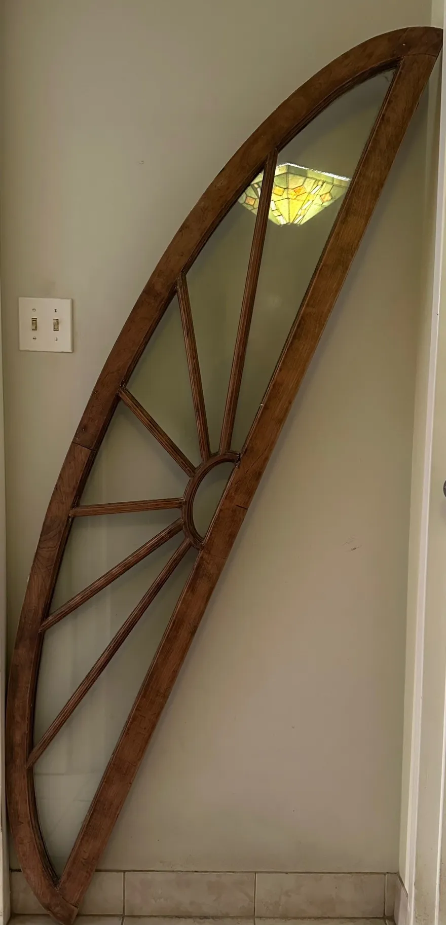 Elliptical Sunburst Transom Window