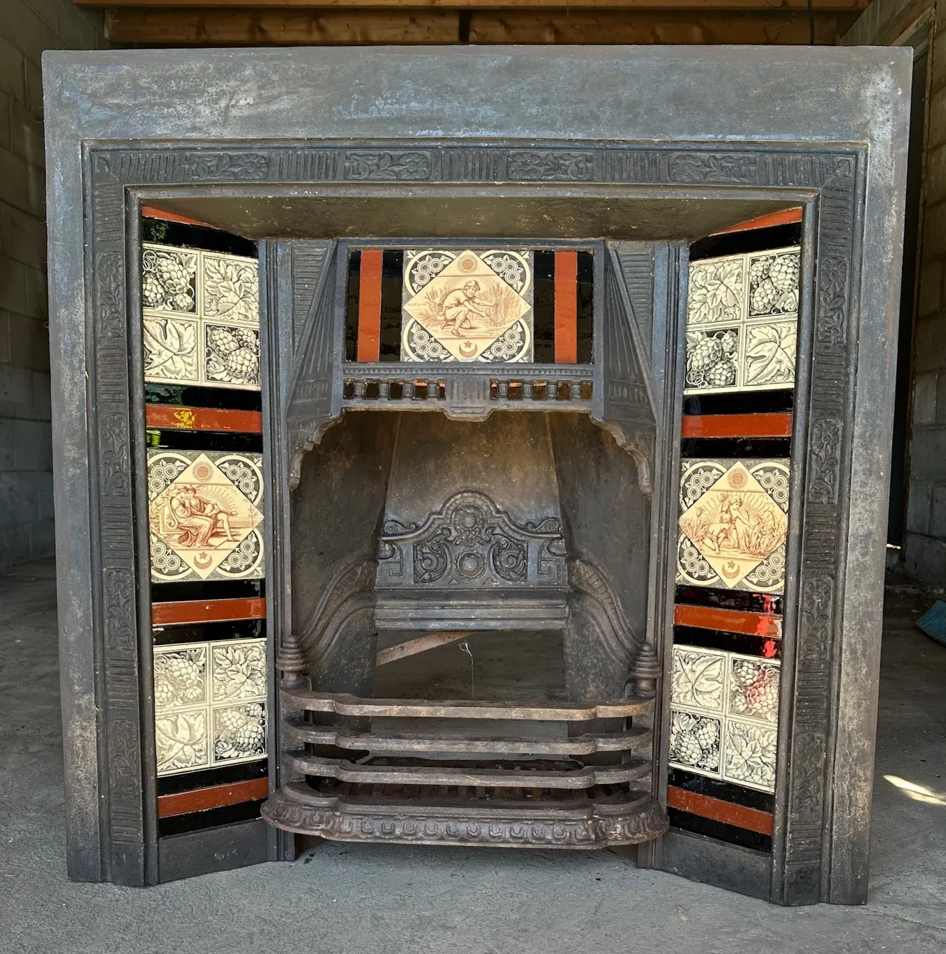 Victorian Cast Iron Fireplace Insert