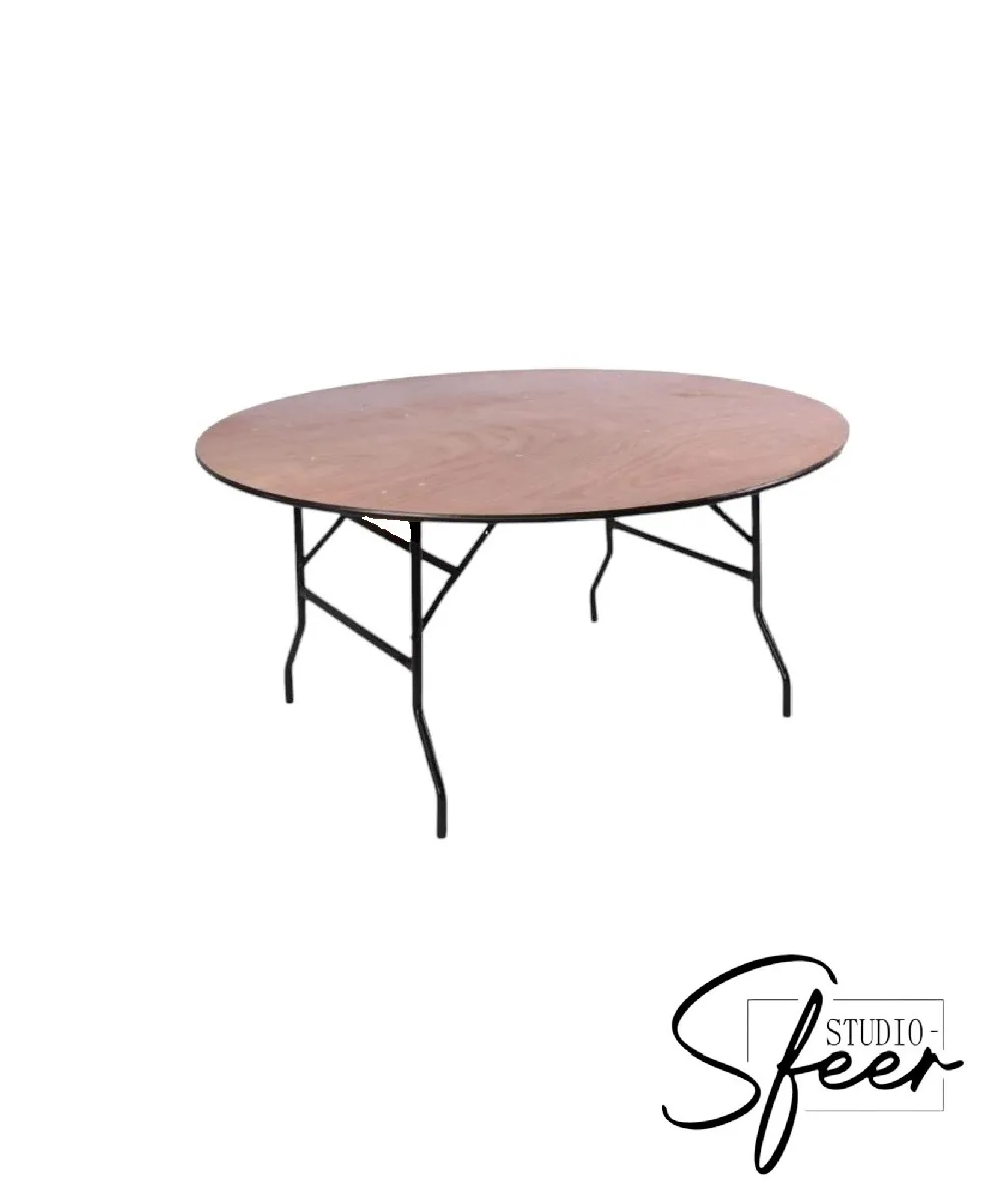 Tafel : ronde klaptafel zaal 6p