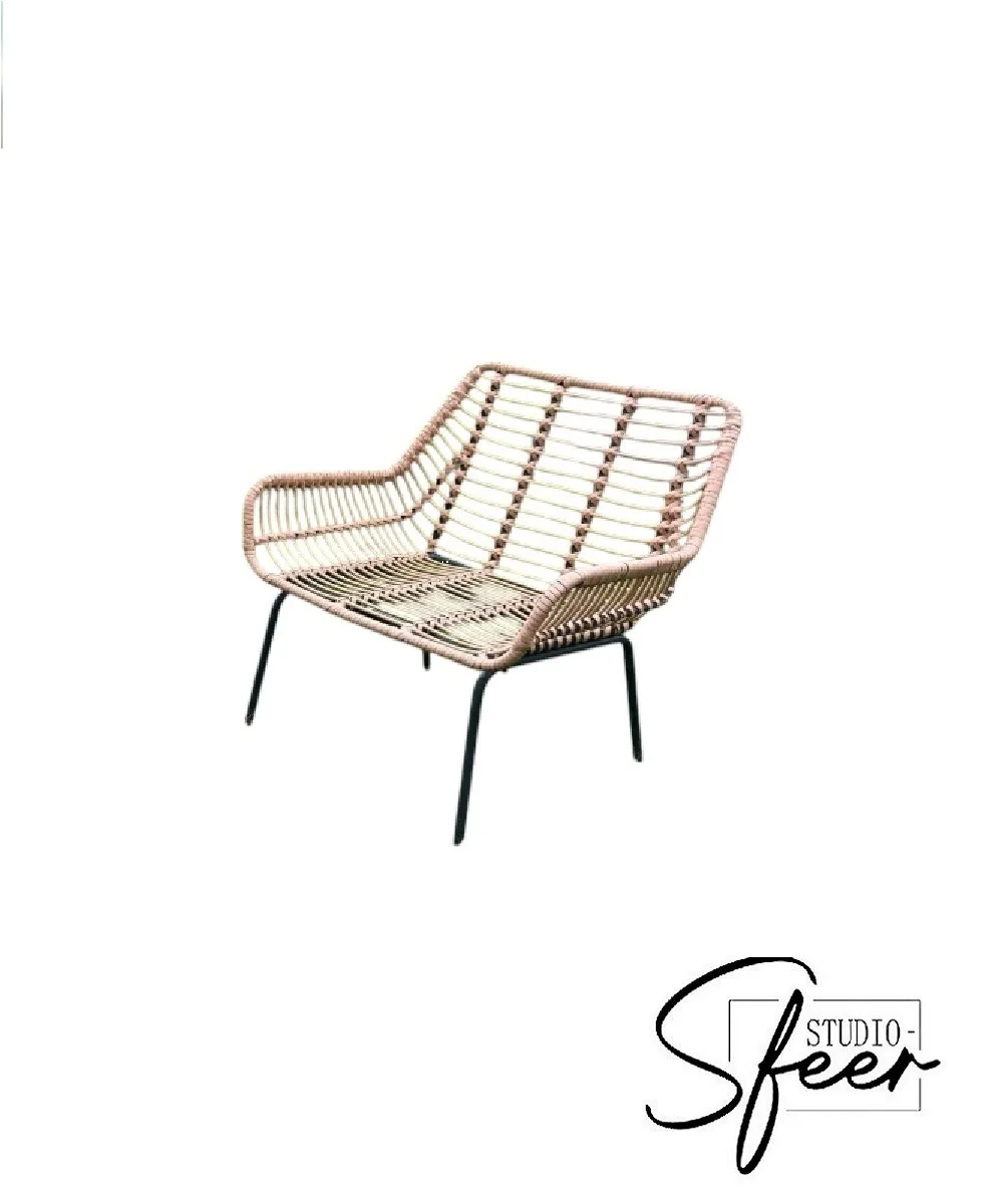 Bankje : éénzit rotan