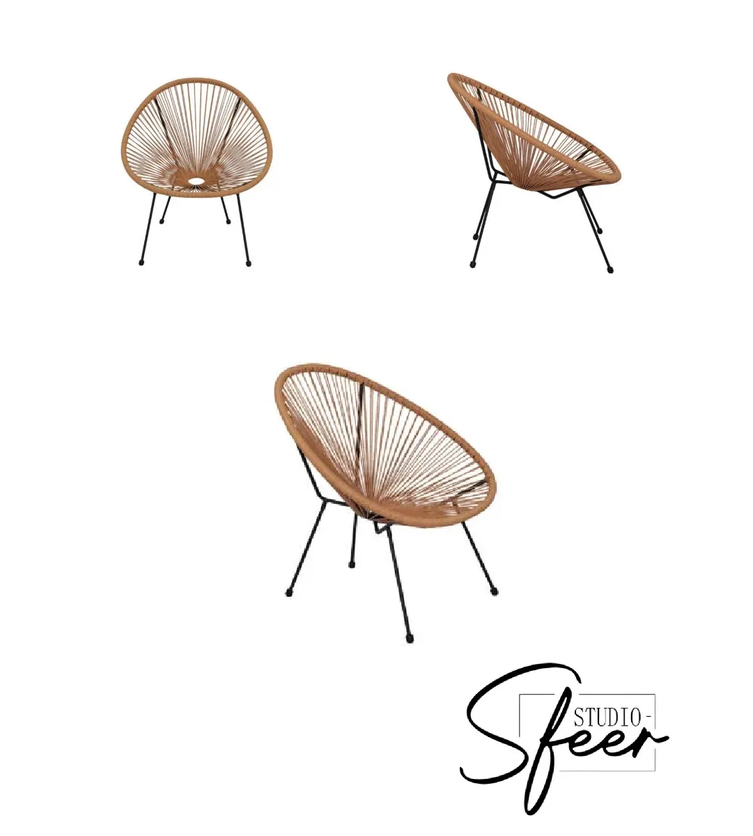 Stoel : Ibiza lounge stoel