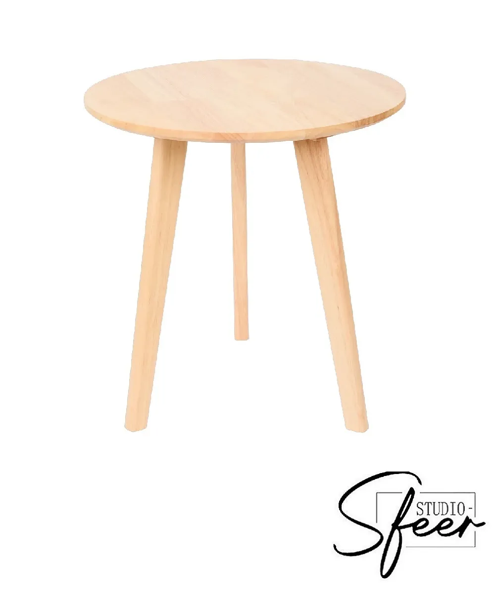 Bijzettafeltje lichte eik