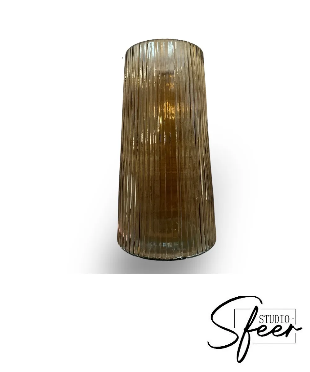 Vaas / windlicht glas