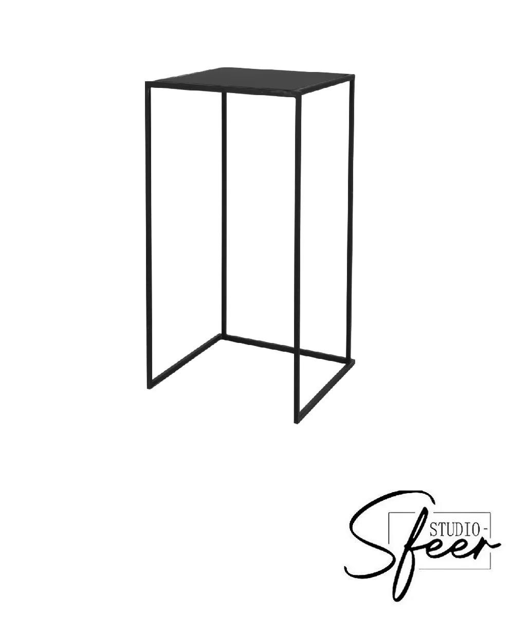 Statafel staal zwart