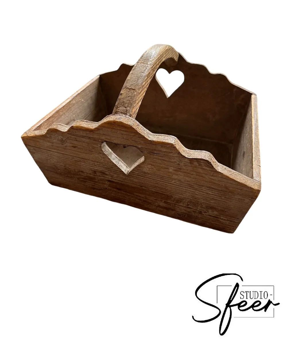 Houten bank - hartje